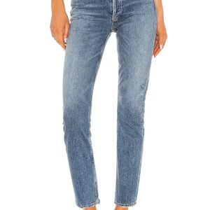 Agolde Riley High Rise Straight Crop Jeans - Size 26 - Color: Frequency
